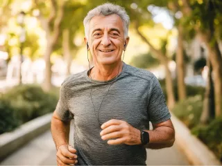 Renal Care Services - Paciente renal corriendo por un parque