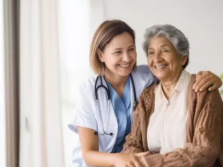 Renal Care Services - Doctora cuidando paciente con ERC